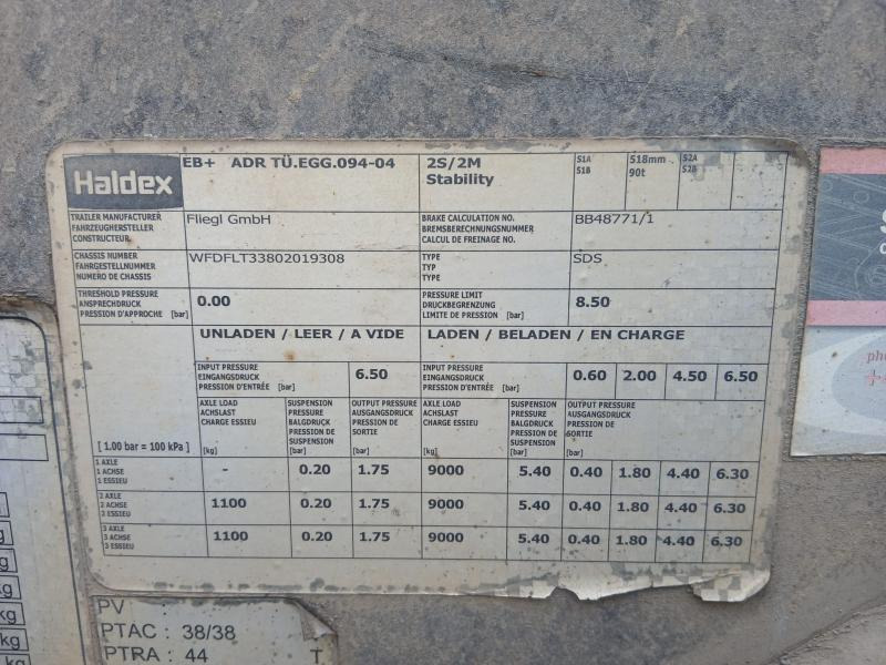 Containertransporter/ Wissellaadbak oplegger Fliegl