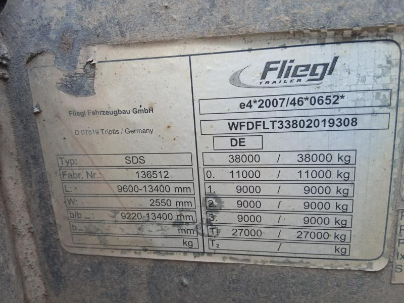 Containertransporter/ Wissellaadbak oplegger Fliegl