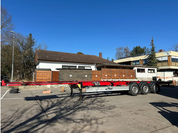 Containertransporter/ Wissellaadbak oplegger Fliegl Containerchassis für 2 Wechselbrücken 15 m extralang!