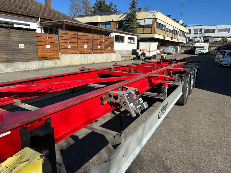 Containertransporter/ Wissellaadbak oplegger Fliegl Containerchassis für 2 Wechselbrücken 15 m extralang!