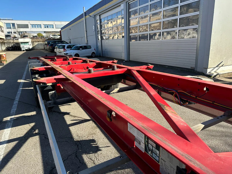 Containertransporter/ Wissellaadbak oplegger Fliegl Containerchassis für 2 Wechselbrücken 15 m extralang!