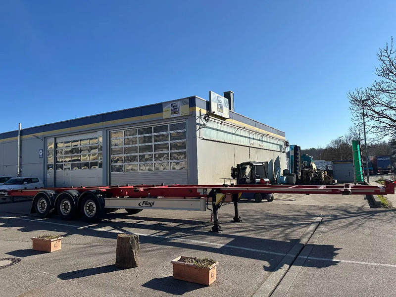Containertransporter/ Wissellaadbak oplegger Fliegl Containerchassis für 2 Wechselbrücken 15 m extralang!