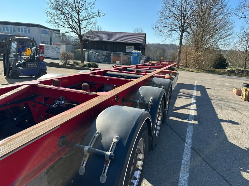 Containertransporter/ Wissellaadbak oplegger Fliegl Containerchassis für 2 Wechselbrücken 15 m extralang!