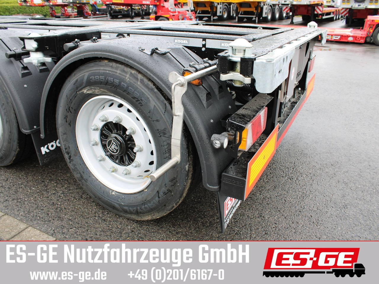 Containertransporter/ Wissellaadbak oplegger Kögel PORT 45 TRIPLEX Containerchassis
