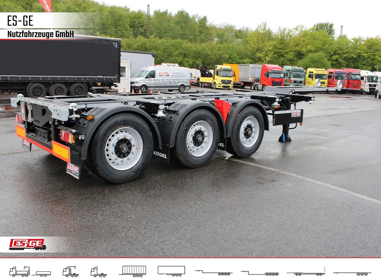 Containertransporter/ Wissellaadbak oplegger Kögel PORT 45 TRIPLEX Containerchassis