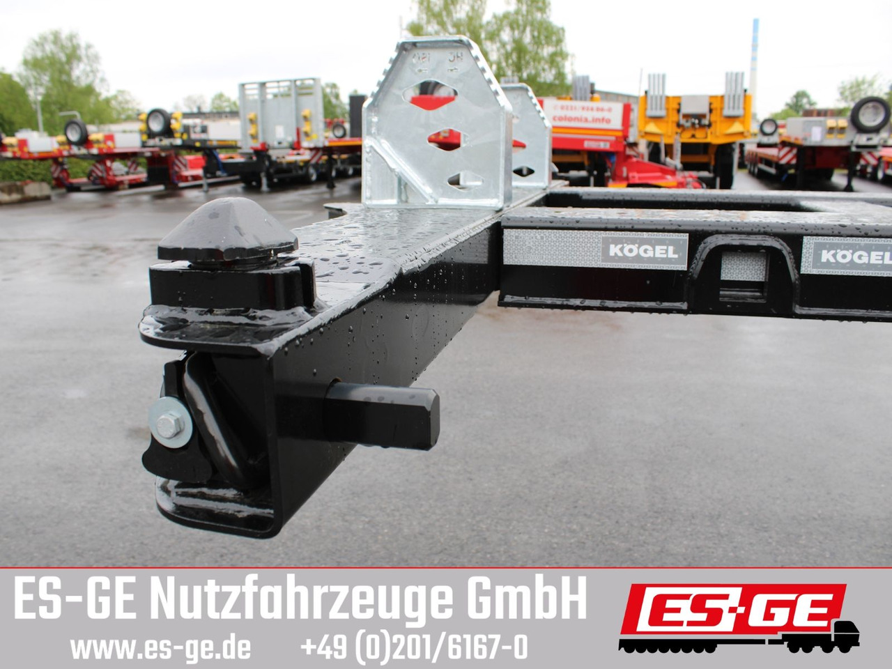 Containertransporter/ Wissellaadbak oplegger Kögel PORT 45 TRIPLEX Containerchassis
