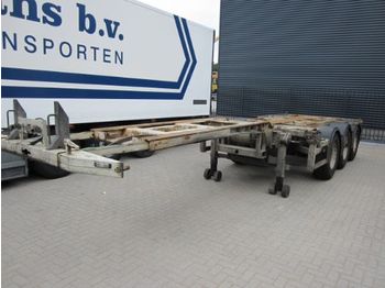 Kromhout 3-ass.containerchassis HC - Containertransporter/ Wissellaadbak oplegger