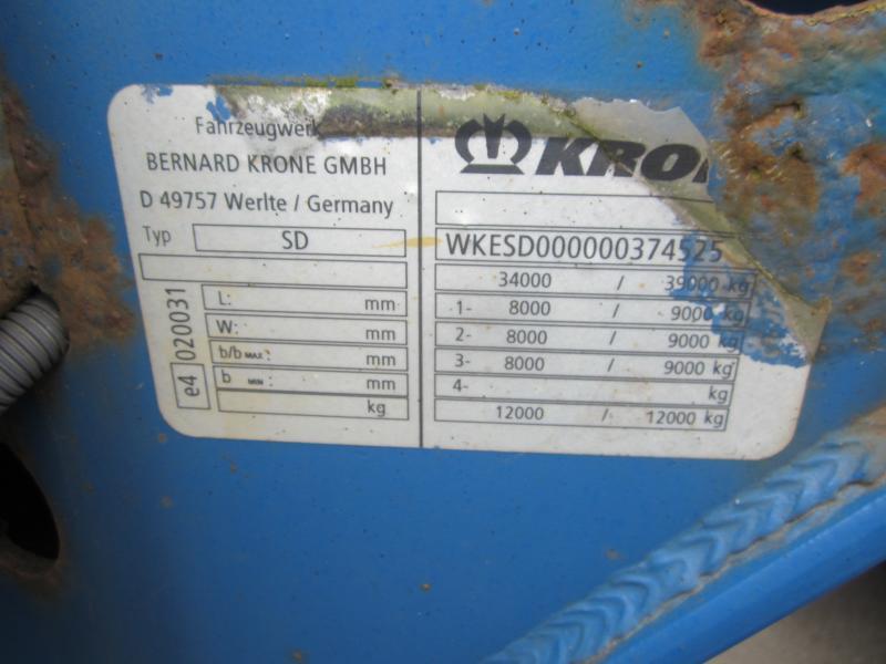 Containertransporter/ Wissellaadbak oplegger Krone