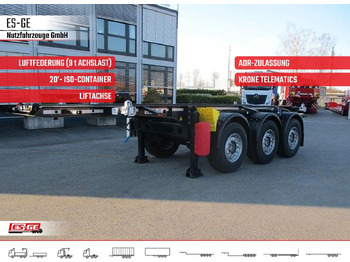 Containertransporter/ Wissellaadbak oplegger  Krone 3-Achs-Containerchassis 20'