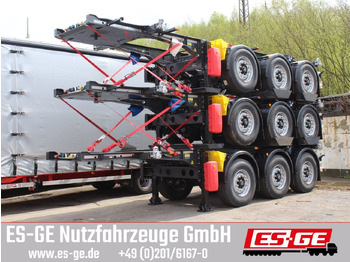 Containertransporter/ Wissellaadbak oplegger  Krone 3-Achs-Containerchassis 20'