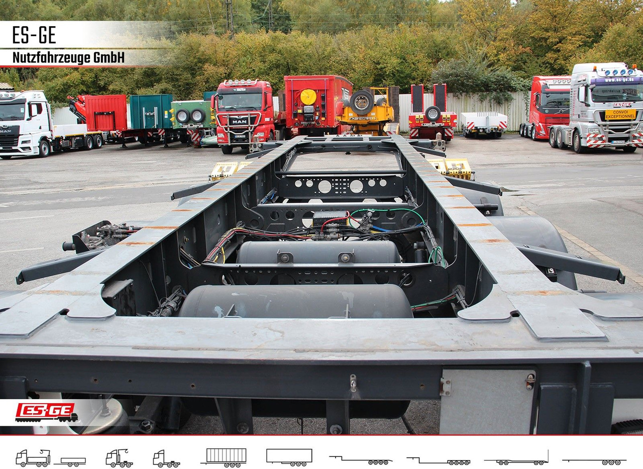 Containertransporter/ Wissellaadbak oplegger Krone 3-Achs-Containerchassis 20'