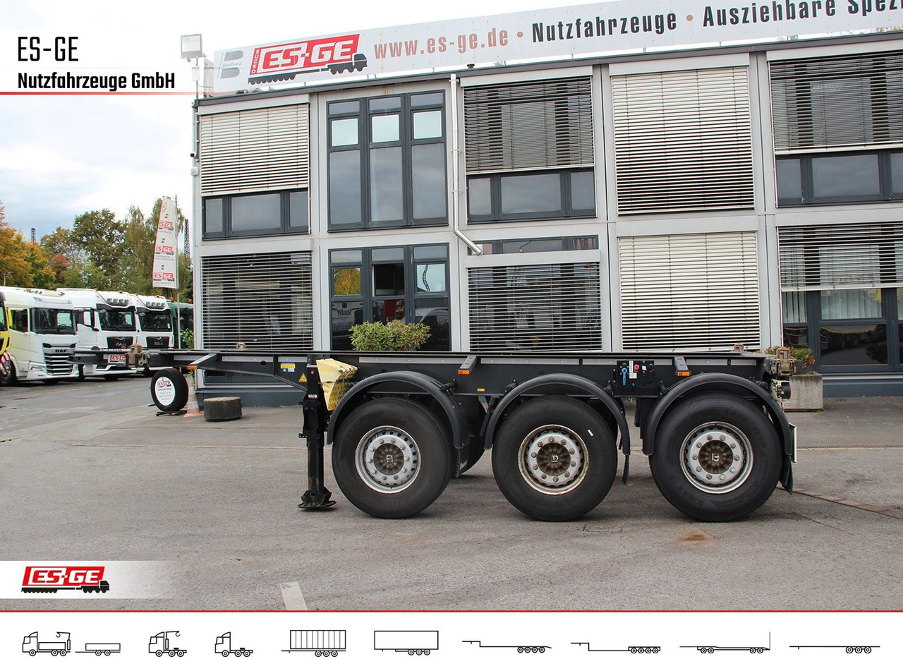 Containertransporter/ Wissellaadbak oplegger Krone 3-Achs-Containerchassis 20'