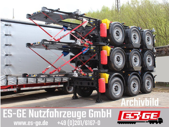 Containertransporter/ Wissellaadbak oplegger  Krone Box Liner 3-Achs-Containerchassis 20'