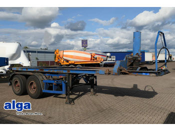 Containertransporter/ wissellaadbak oplegger Krone SZKC 18, Kipp-Containerchassis, Blattfederung!