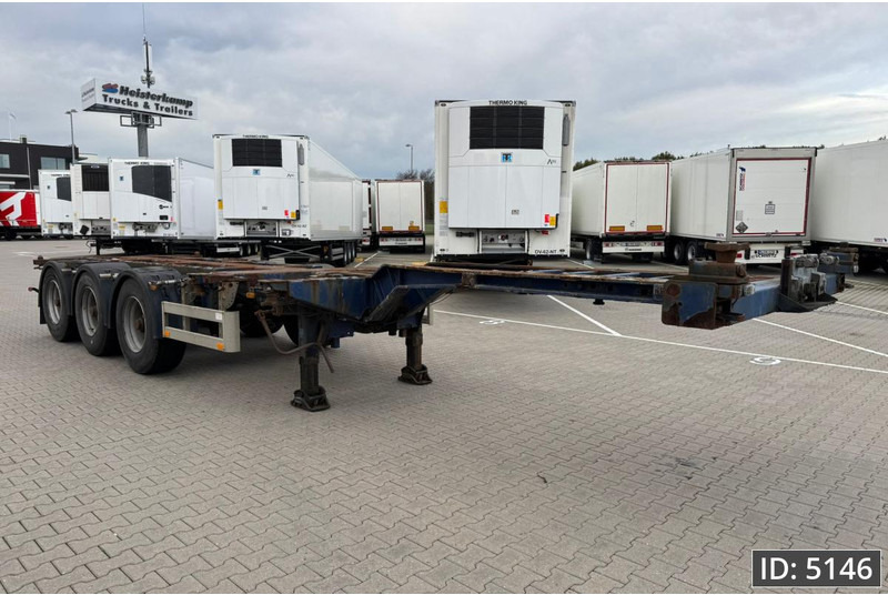Containertransporter/ Wissellaadbak oplegger Pacton T3-010 / Multichassis / BPW Drum