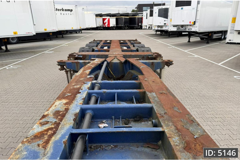 Containertransporter/ Wissellaadbak oplegger Pacton T3-010 / Multichassis / BPW Drum