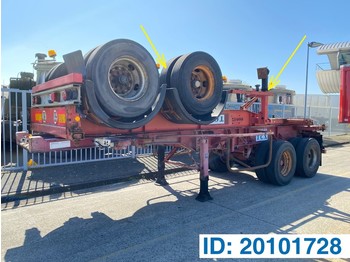 Containertransporter/ wissellaadbak oplegger Renders Skelet 20 ft