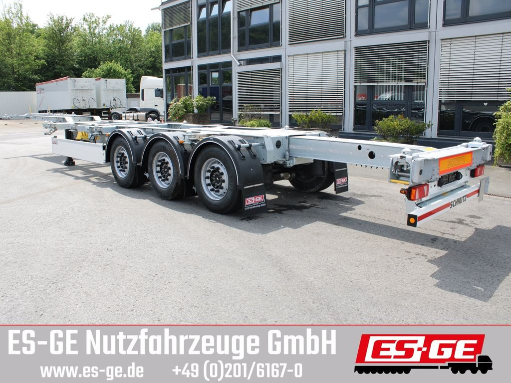 Containertransporter/ Wissellaadbak oplegger Schmitz Cargobull 3-Achs-Containerchassis