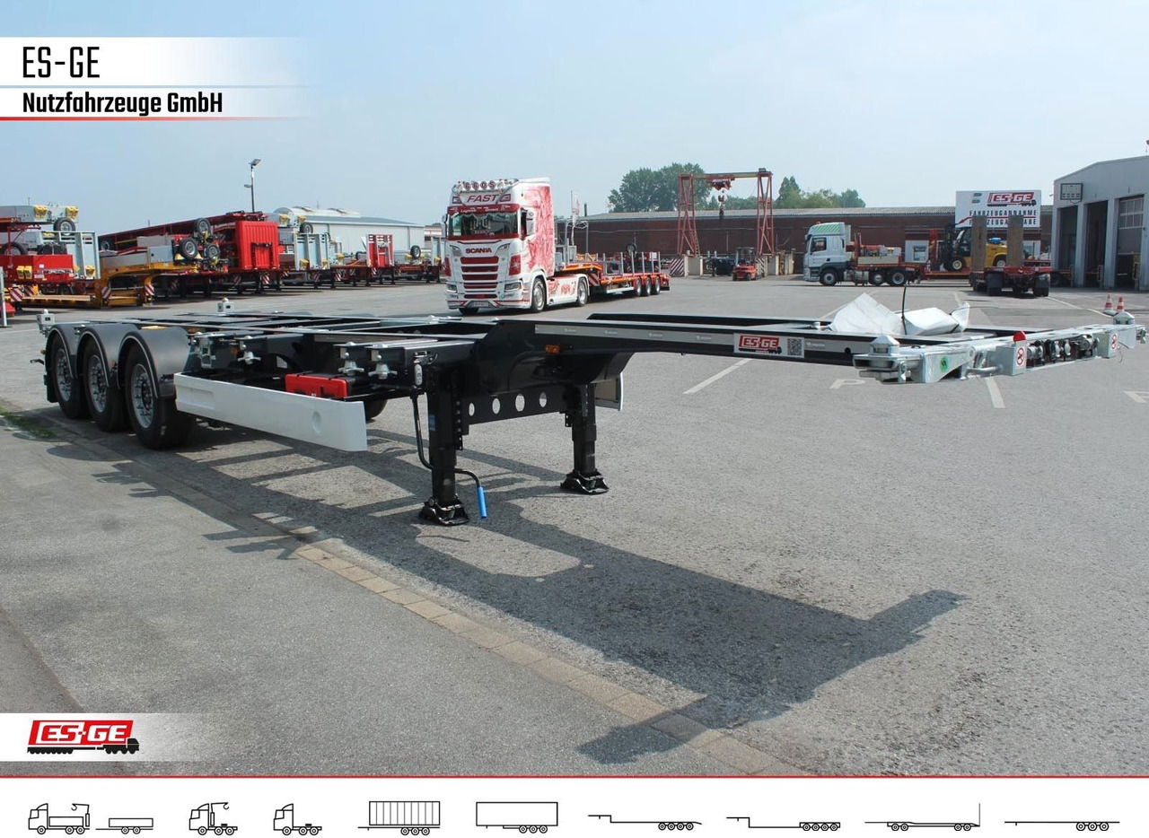 Containertransporter/ Wissellaadbak oplegger Wielton 3-Achs-Containerchassis - multifunktional