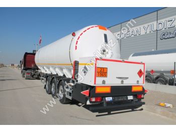 Tankoplegger voor het vervoer van gas DOĞAN YILDIZ 47 M3 LPG TANK TRAILER 12.220KG EMPTY WEIGHT: afbeelding 1
