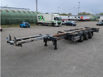 D-Tec Flexitrailer 2x20 * 40 * 45 ft, BPW, NL trailer, TUV, TOP! - Containertransporter/ Wissellaadbak oplegger: afbeelding 3