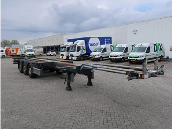 D-Tec Flexitrailer 2x20 * 40 * 45 ft, BPW, NL trailer, TUV, TOP! - Containertransporter/ Wissellaadbak oplegger: afbeelding 1