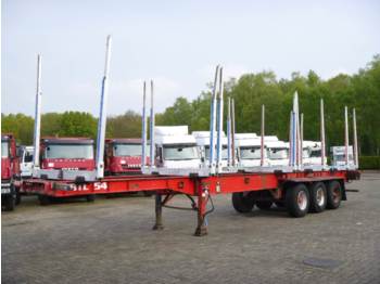 Vlakke/ Open oplegger Dennison 3-axle wood trailer 13.6 m: afbeelding 1