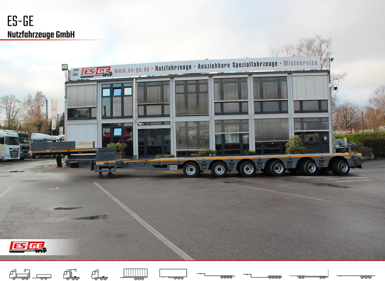 Dieplader oplegger Broshuis 6-Achs-Satteltieflader - teleskopierbar