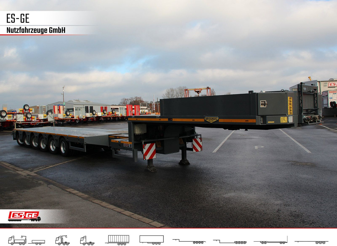 Dieplader oplegger Broshuis 6-Achs-Satteltieflader - teleskopierbar