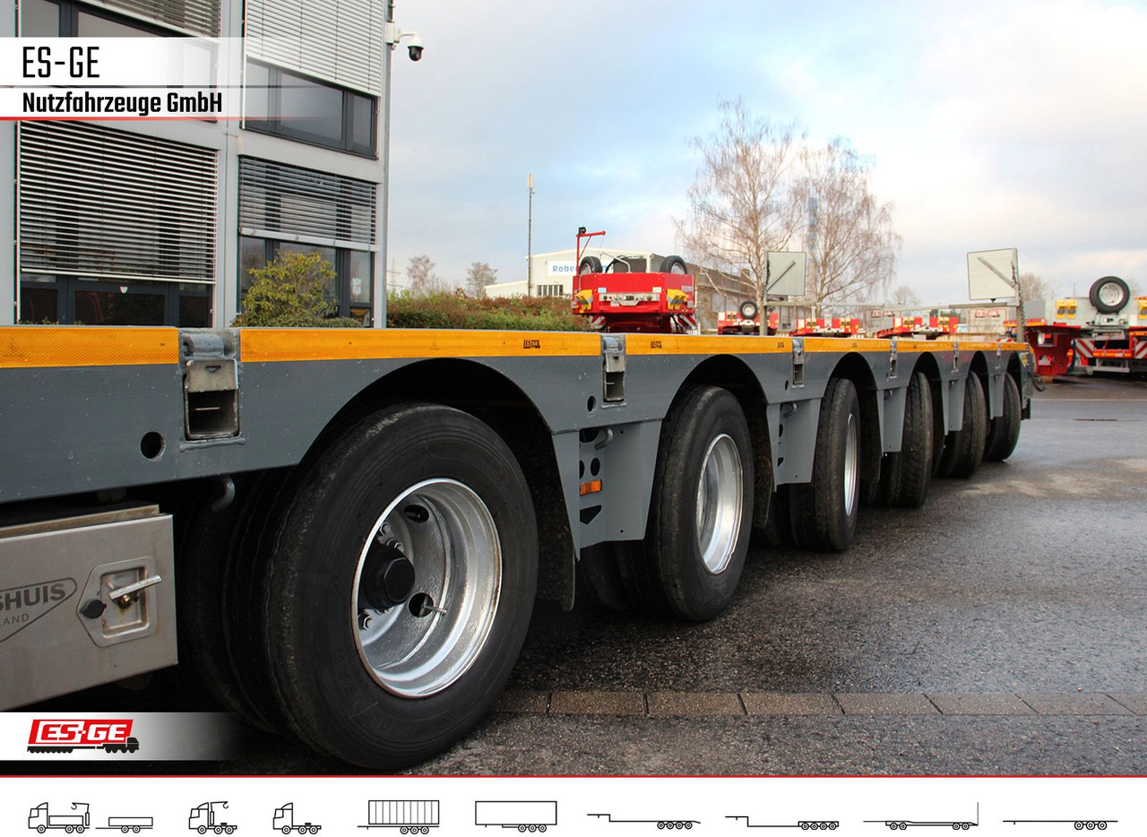 Dieplader oplegger Broshuis 6-Achs-Satteltieflader - teleskopierbar