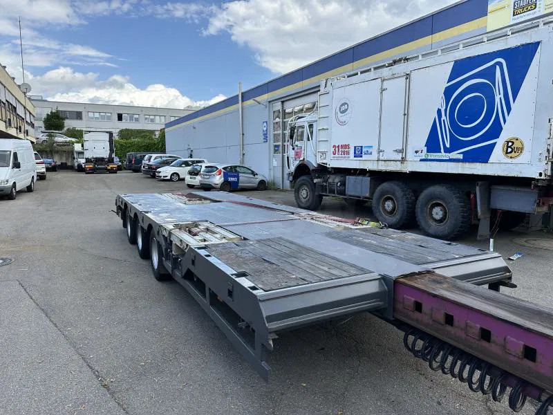 Dieplader oplegger Broshuis Tele Semi Tieflader Luft 4.5 m auszieh u. 3 m verb Tele Semi Tieflader Luft 4.5 m auszieh u. 3 m verbreiterb.