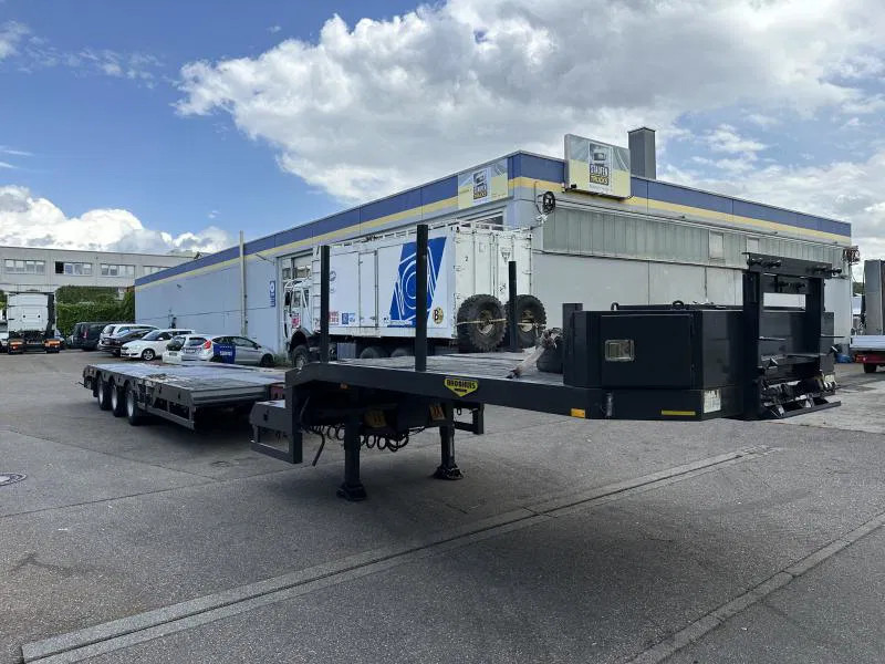 Dieplader oplegger Broshuis Tele Semi Tieflader Luft 4.5 m auszieh u. 3 m verb Tele Semi Tieflader Luft 4.5 m auszieh u. 3 m verbreiterb.