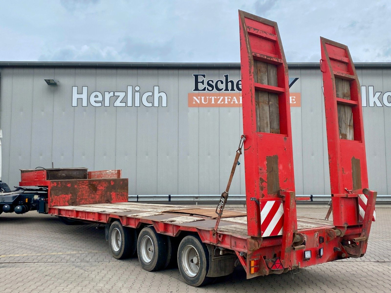 Dieplader oplegger Bunge Tieflader| HU bis 02/2026*hydr. Rampen*Blatt*SAF