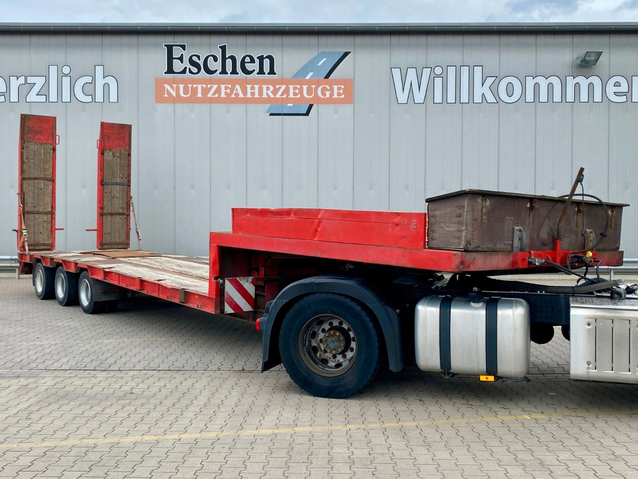 Dieplader oplegger Bunge Tieflader| HU bis 02/2026*hydr. Rampen*Blatt*SAF