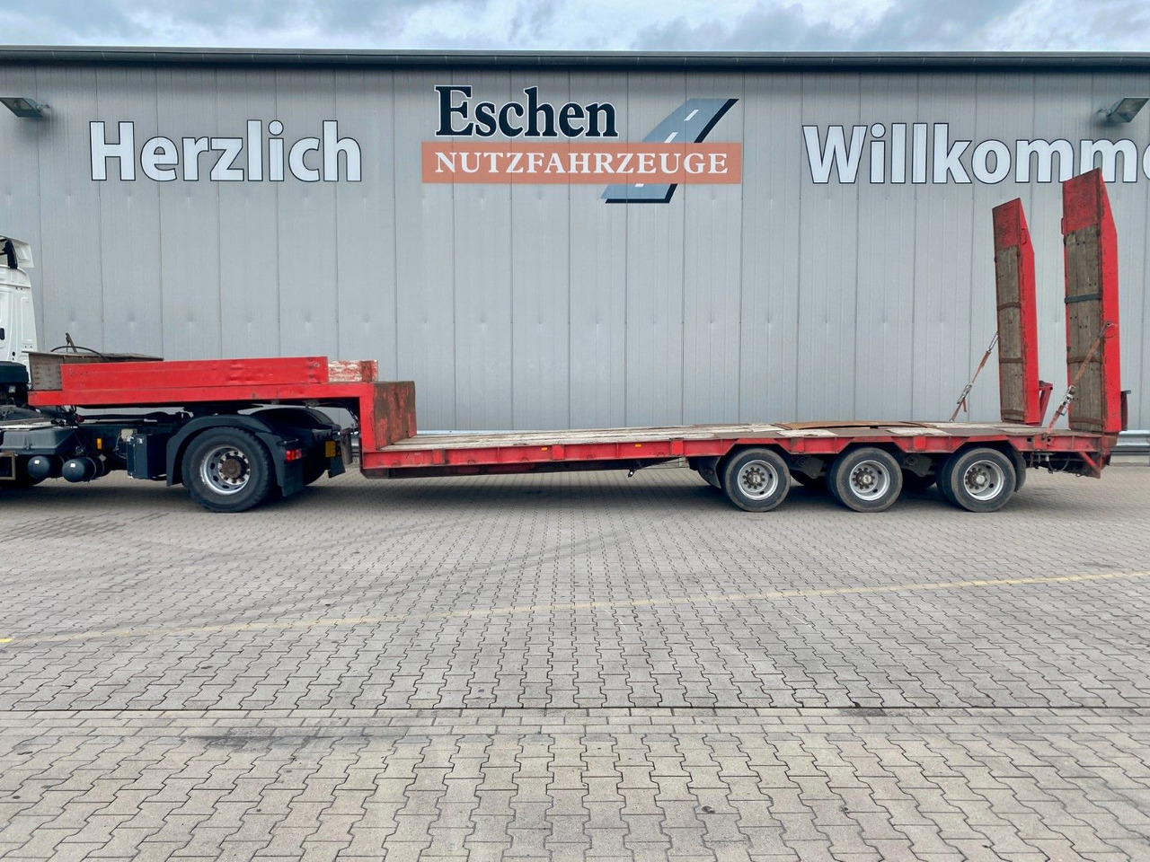 Dieplader oplegger Bunge Tieflader| HU bis 02/2026*hydr. Rampen*Blatt*SAF