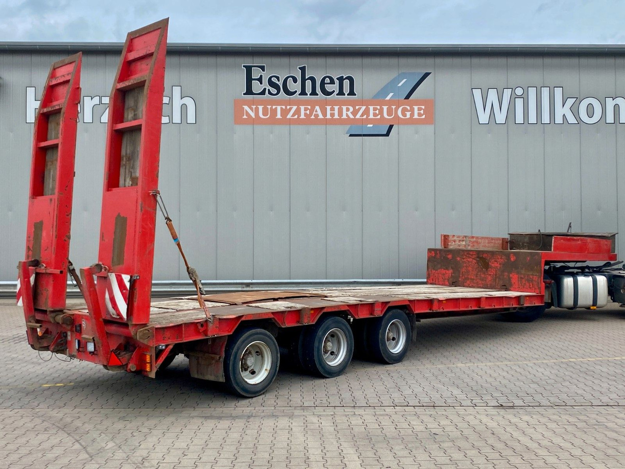 Dieplader oplegger Bunge Tieflader| HU bis 02/2026*hydr. Rampen*Blatt*SAF