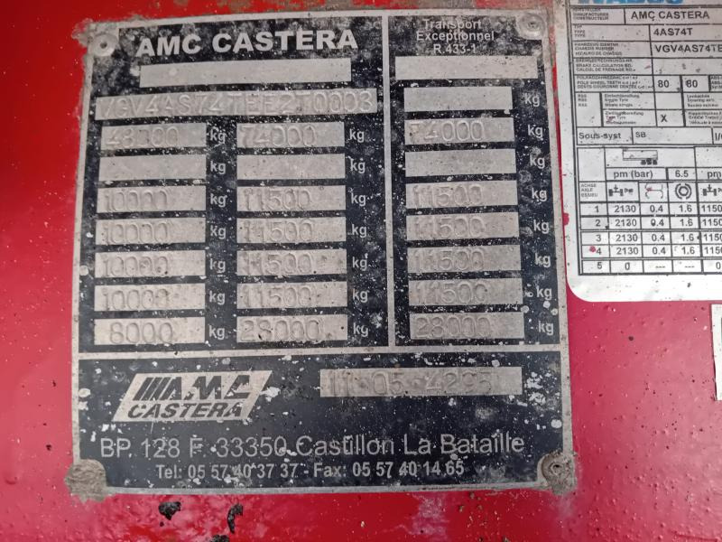 Dieplader oplegger Castera