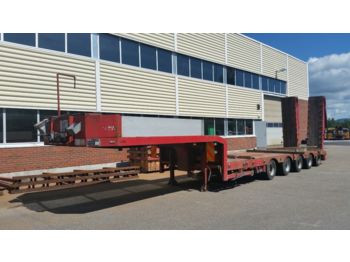 Dieplader oplegger ES-GE 5 achs. tieflader mit rampen