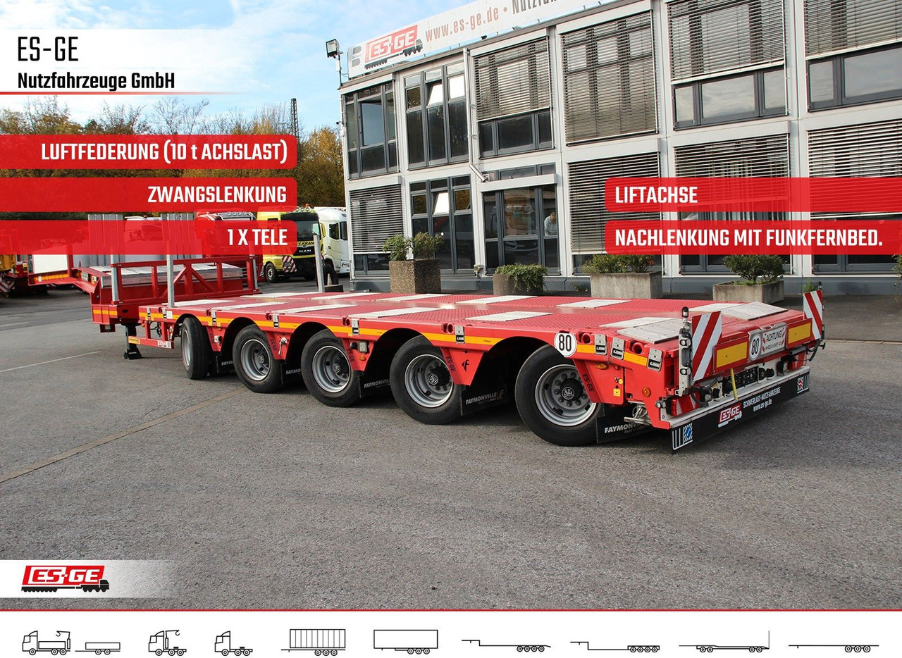 Dieplader oplegger Faymonville Multimax Satteltieflader - hydr. gelenkt