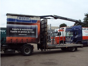 Flandria KRAAN BPW semi  - dieplader oplegger