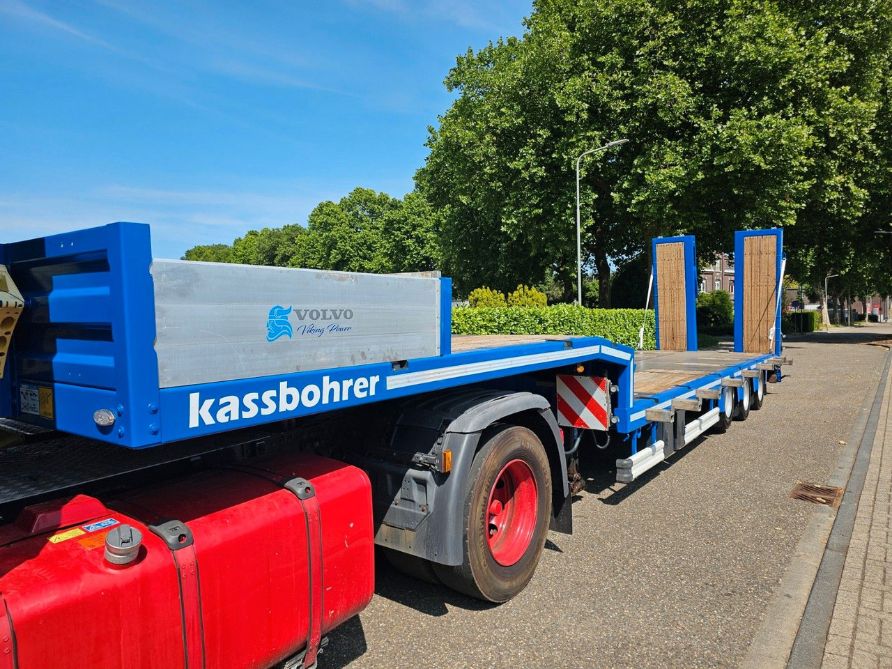 Dieplader oplegger Kässbohrer LB3E Semie Tieflader Mit Rampen