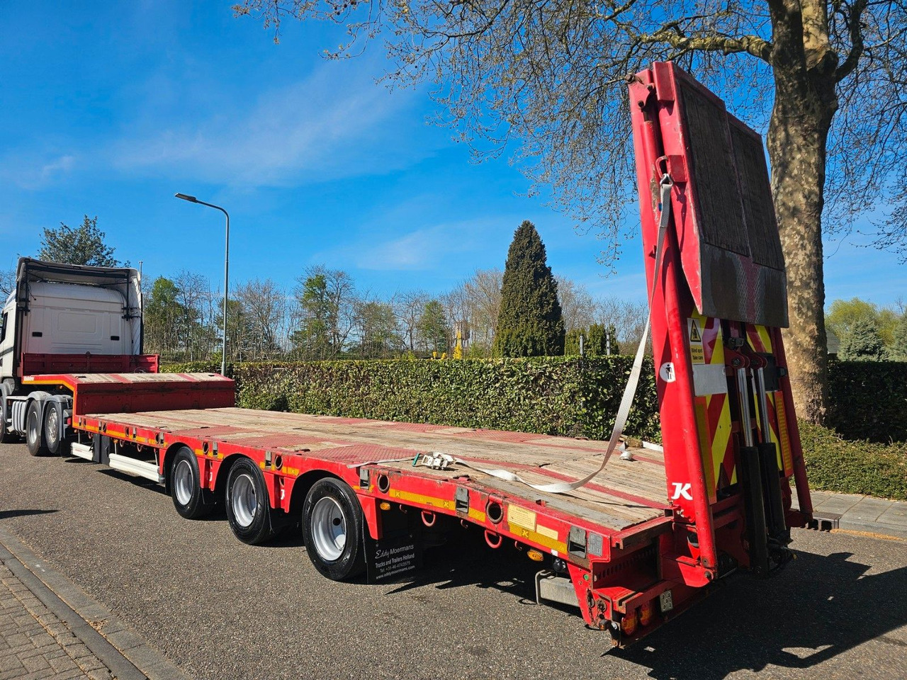 Dieplader oplegger Kässbohrer LB3E Semie Tieflader Mit Rampen