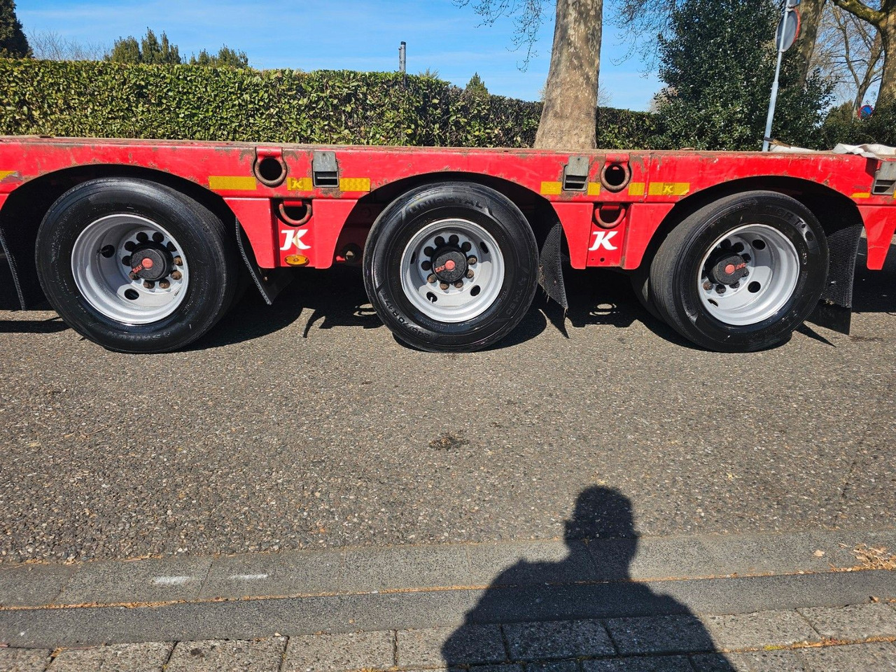 Dieplader oplegger Kässbohrer LB3E Semie Tieflader Mit Rampen