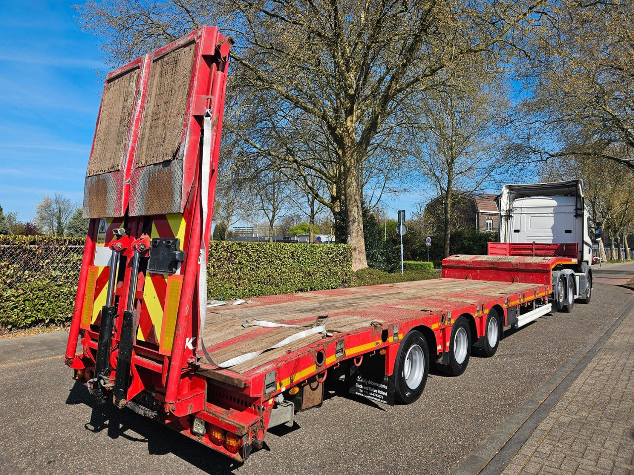 Dieplader oplegger Kässbohrer LB3E Semie Tieflader Mit Rampen