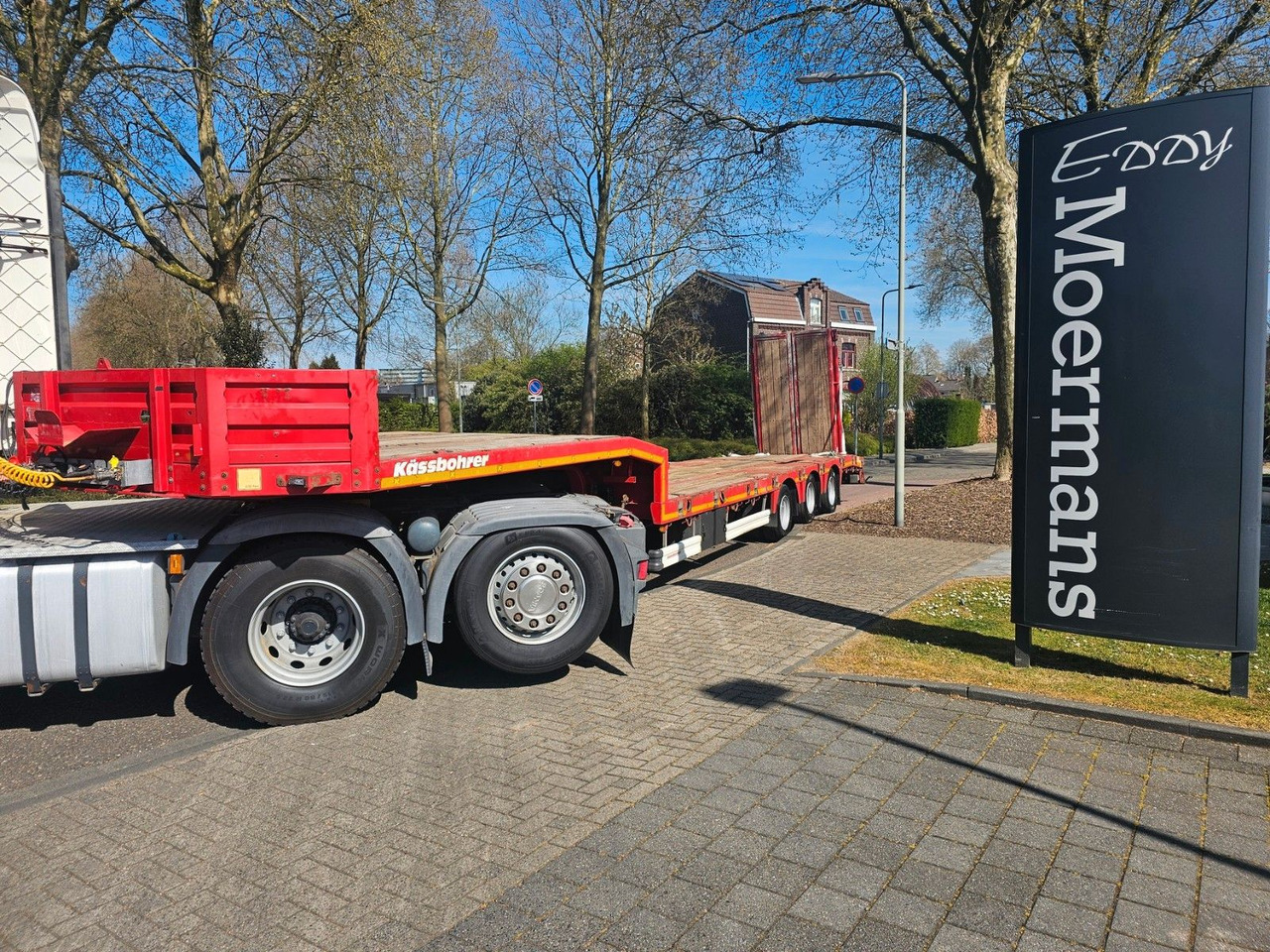 Dieplader oplegger Kässbohrer LB3E Semie Tieflader Mit Rampen