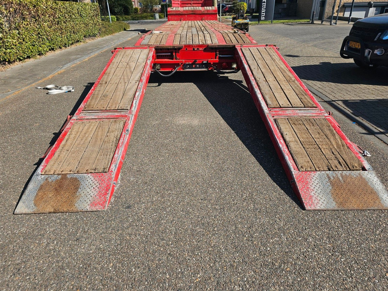 Dieplader oplegger Kässbohrer LB3E Semie Tieflader Mit Rampen