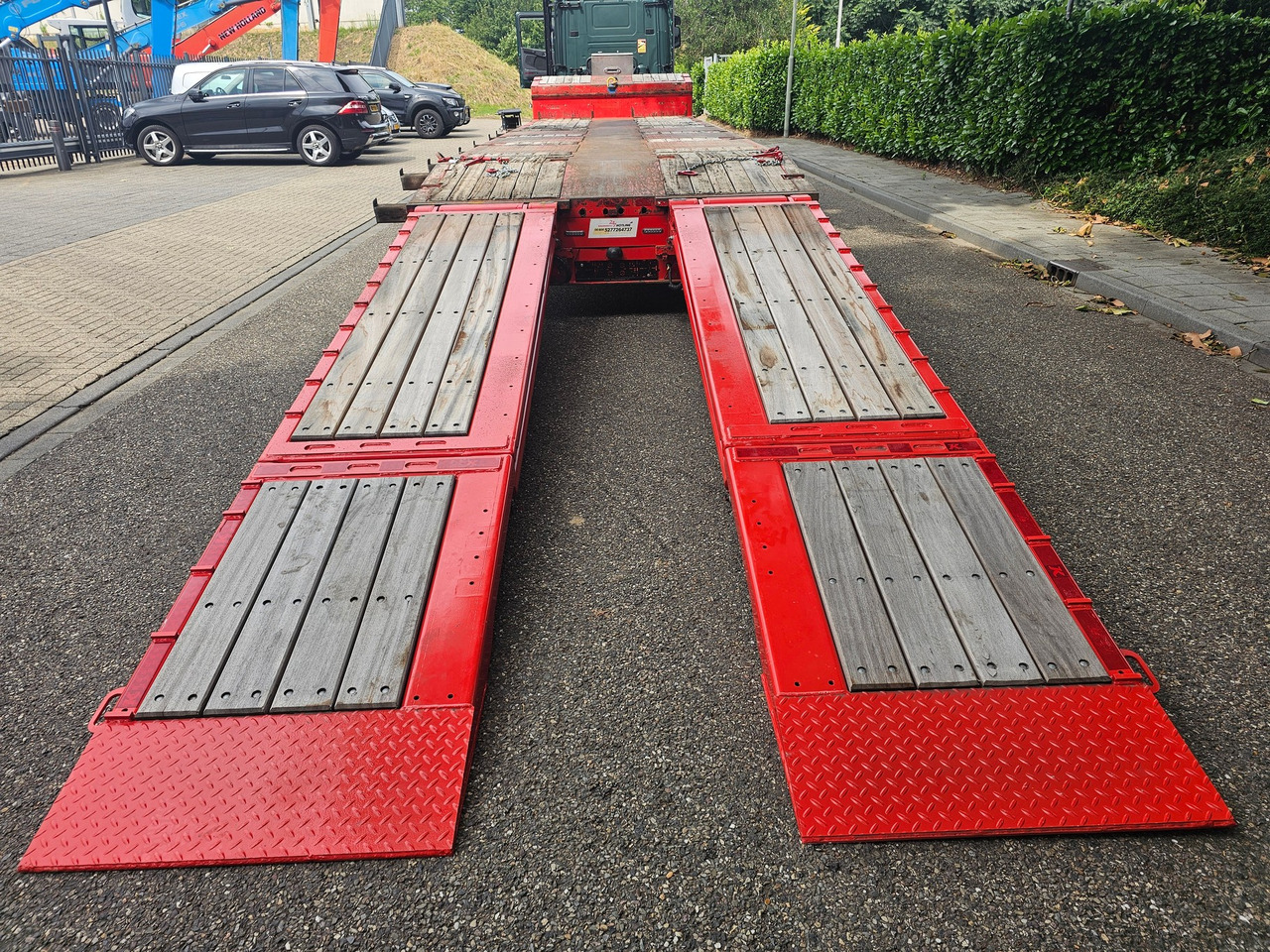 Dieplader oplegger Kässbohrer LB3E With Hydraulic Flip Ramps