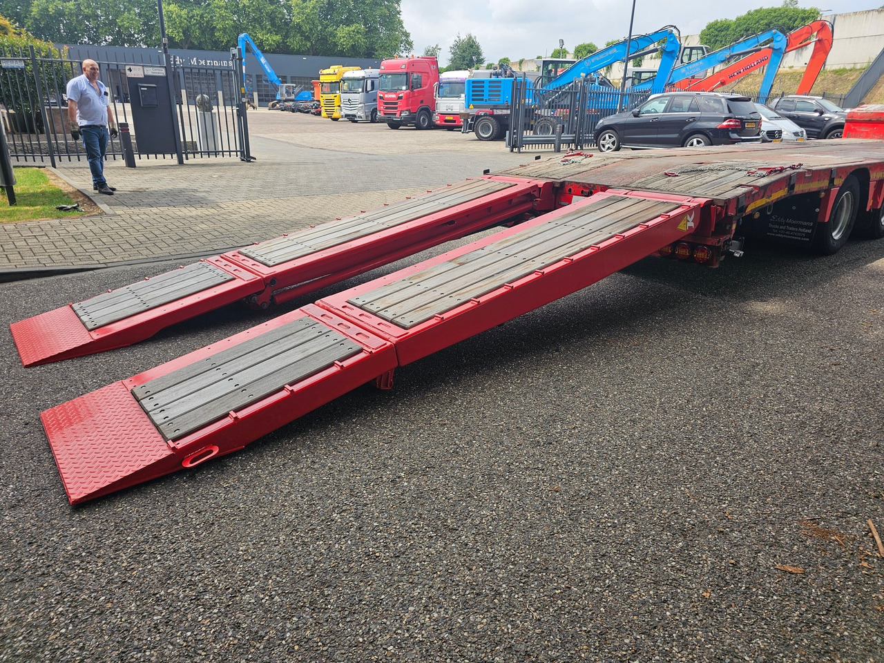 Dieplader oplegger Kässbohrer LB3E With Hydraulic Flip Ramps