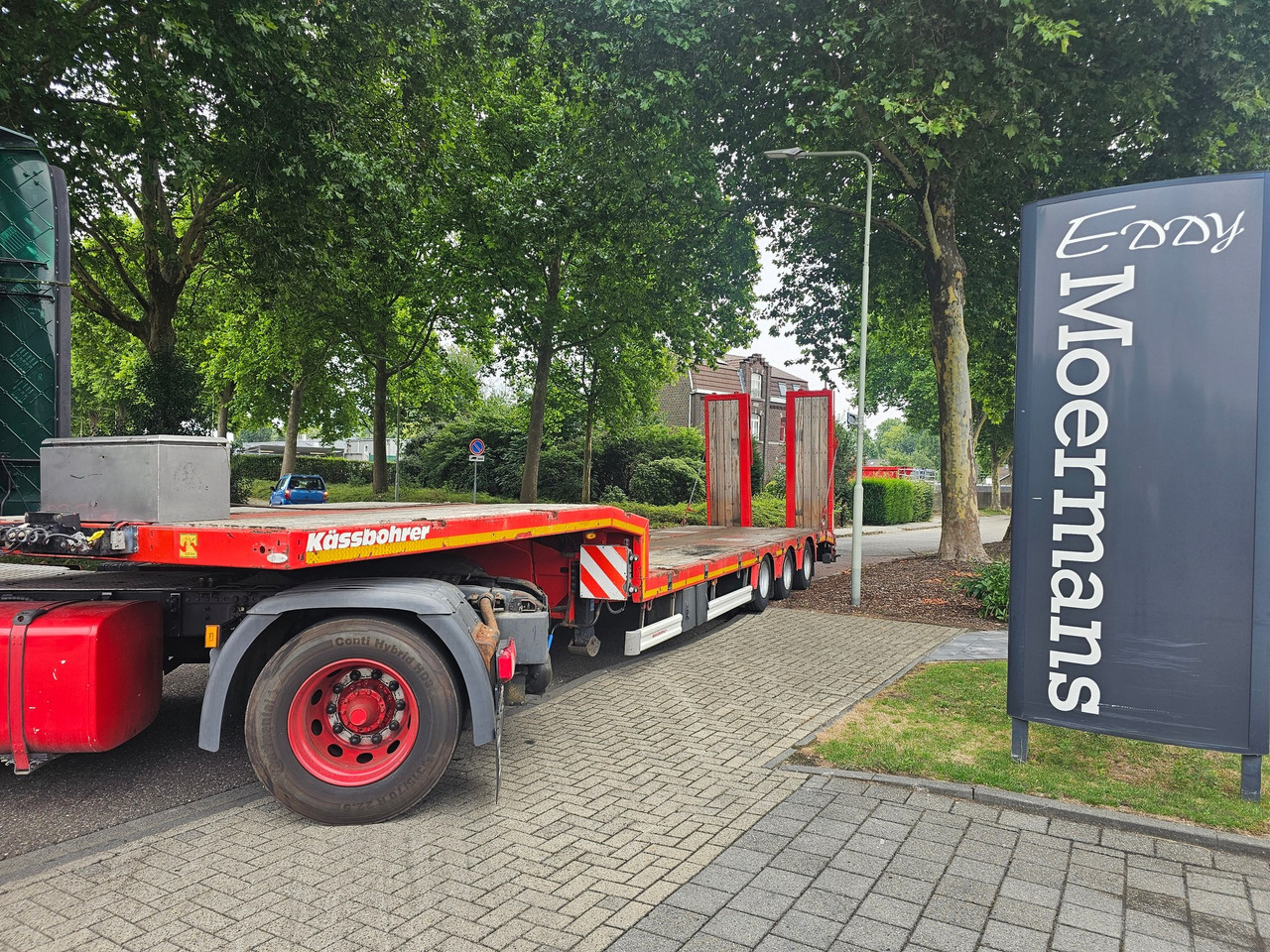 Dieplader oplegger Kässbohrer LB3E With Hydraulic Flip Ramps