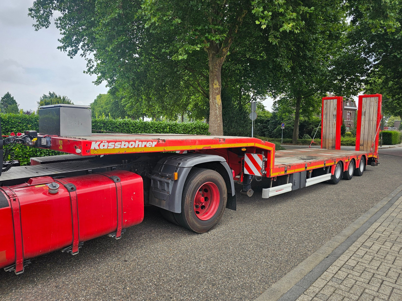 Dieplader oplegger Kässbohrer LB3E With Hydraulic Flip Ramps